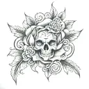 hate love tattoo design idea