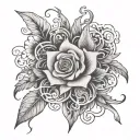 hate love tattoo design idea