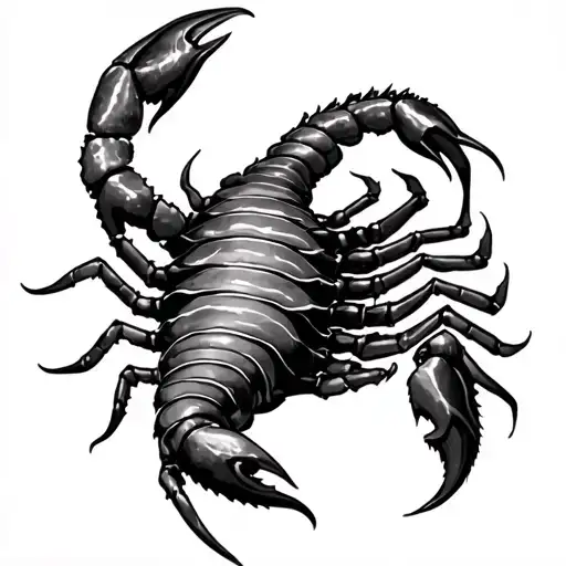 Scorpio mother of three children, one daughter, two sons  tattoo design idea
