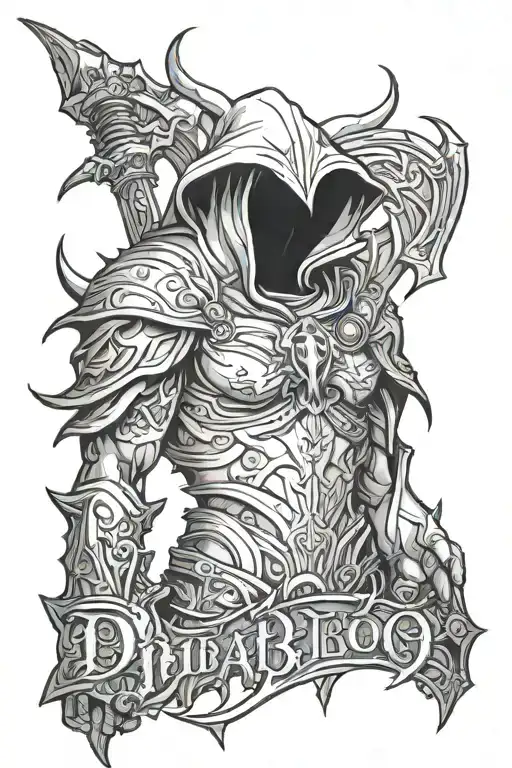 Diablo 3 rogue tattoo design idea