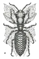ant tattoo design idea