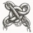 chain link tattoo design idea