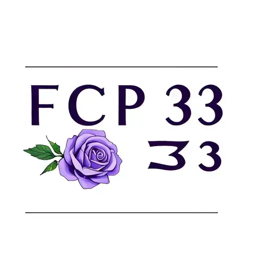 "FCP 333" purple rose tattoo design idea
