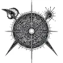 Vitruvio Men, inner discover, fibonacci sequence incorporated tattoo design idea