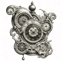 melting clock salvador dali style tattoo tattoo design idea