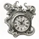 melting clock salvador dali style tattoo tattoo design idea