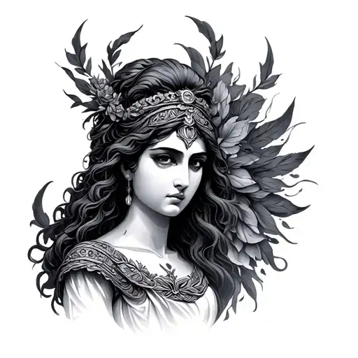 Hera Goddess tattoo design idea