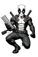 deadpool with Computer  tattoo design idea