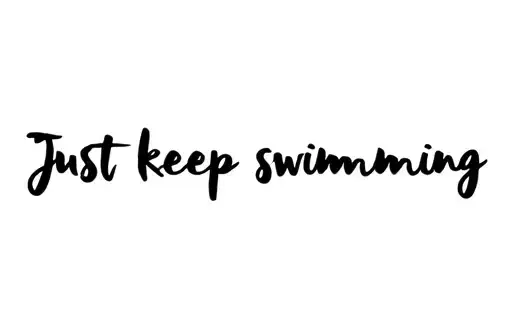 "Just keep swimming" tattoo design idea