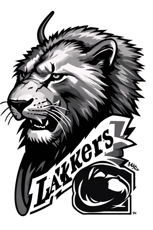 Minnesota Vikings, Penn State Nittany Lions, LA Lakers tattoo design idea