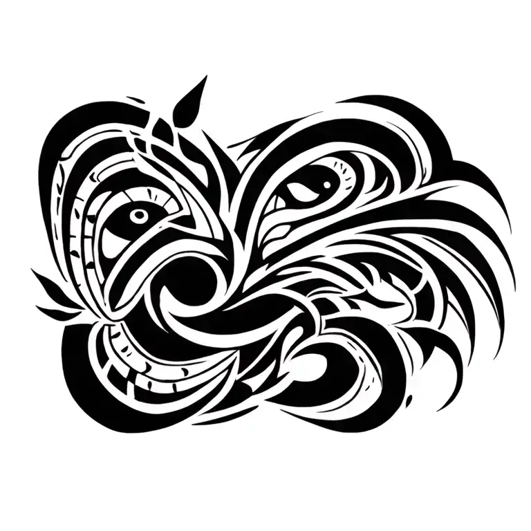 Filipino tribal tattoo design idea
