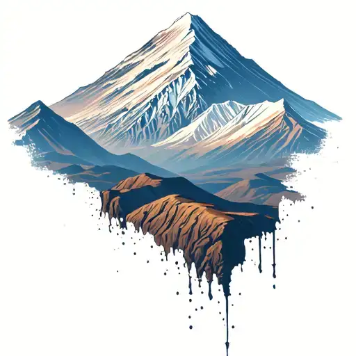 Create a tattoo of Mount Kilimanjaro tattoo design idea