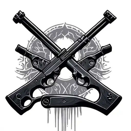Crossbow tattoo design idea