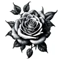 python roses leg sleeve design tattoo design idea