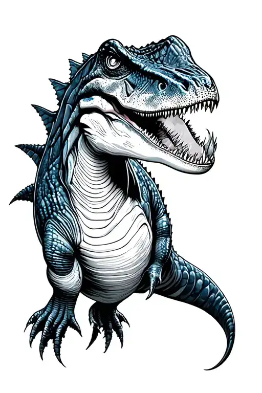 I want a tattoo of mosasaurus on my whole arm sleeve tattoo tattoo design idea