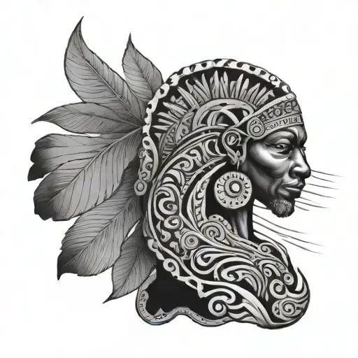 nigerian england tattoo design idea