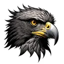 buzzard's head tattoo tattoo design idea