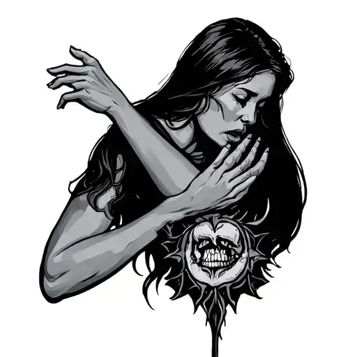 feminist rage domestic violence survivor tattoo design idea