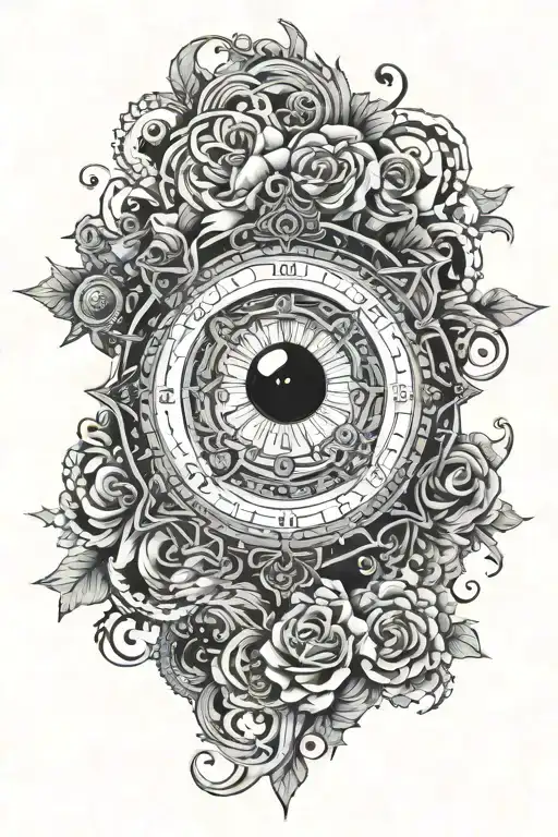 balance le mans eyebrow tattoo design idea