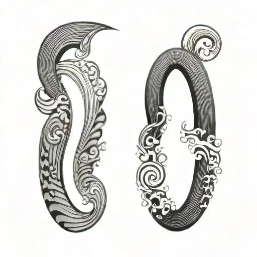 Filler Wave Patterns tattoo design idea