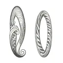 Filler Wave Patterns tattoo design idea