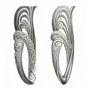 Filler Wave Patterns tattoo design idea