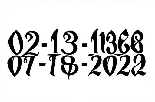 "02-13-1958
01-18-2022" tattoo design idea