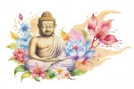 buddha inner peace tattoo design idea