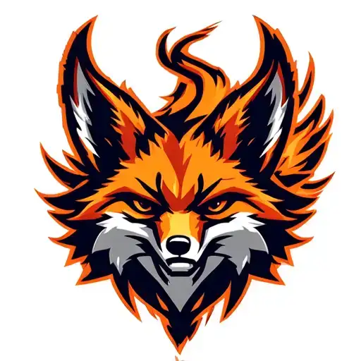 "Fenix Defense Tech" "Fenix Defense Tech" Military War Style Fox Head with Phoenix Body with strength logo tattoo design idea