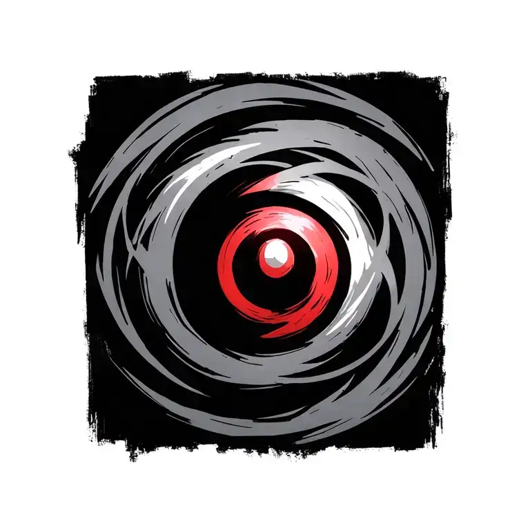 mix the geass symbol with the mangekyo sharingan shaped like tattoo design idea