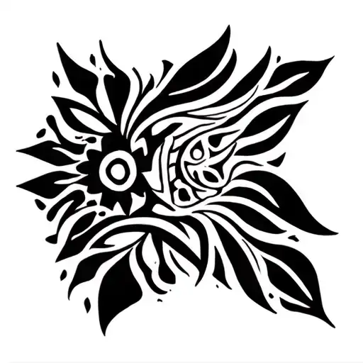 African continent tattoo design idea