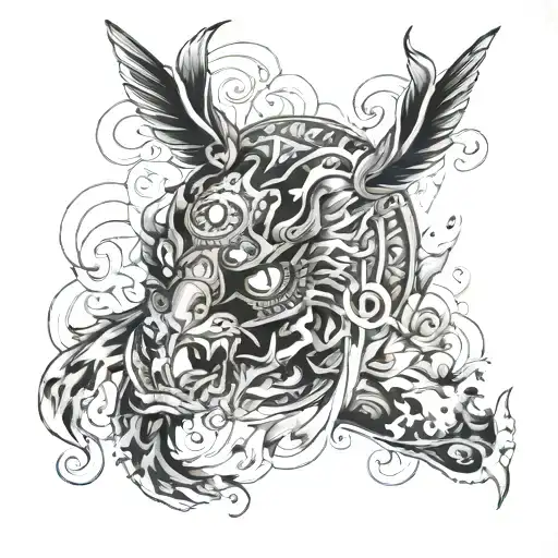 Ashok kuma one piece tattoo design idea