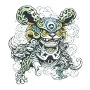 Ashok kuma one piece tattoo design idea