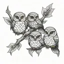 3 friends tattoo design idea