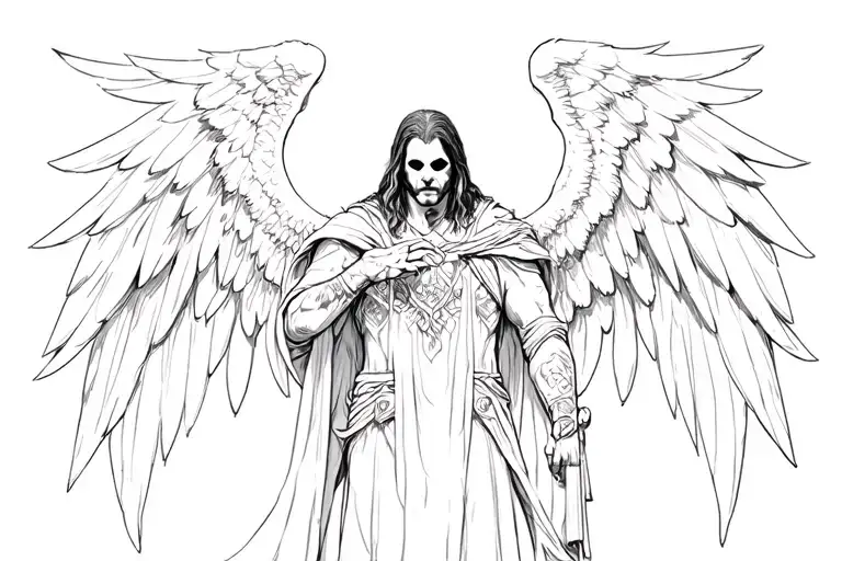 Archangel Michael Myers tattoo design idea
