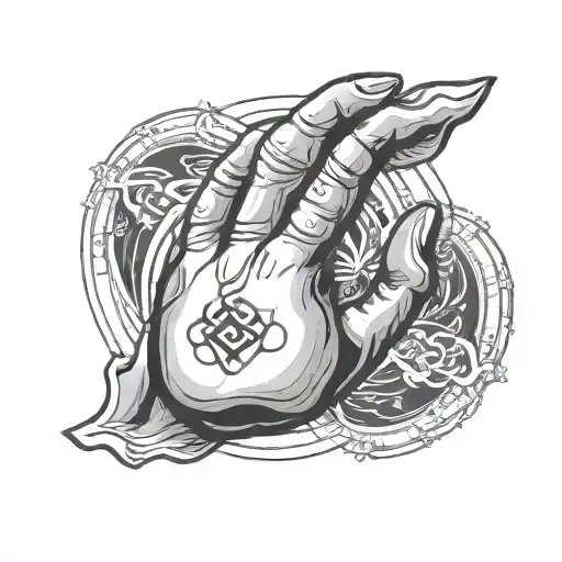 Gyan Mudra Symbol tattoo design idea