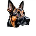Belgian Malinois tattoo design idea