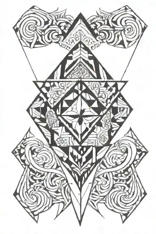 happiness hustle blessed leo tattoo design idea