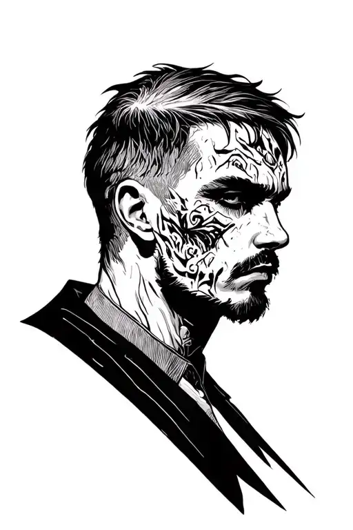 be the man they fear  tattoo design idea