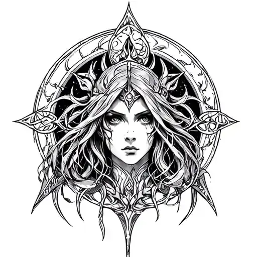malenia from elden ring tattoo tattoo design idea