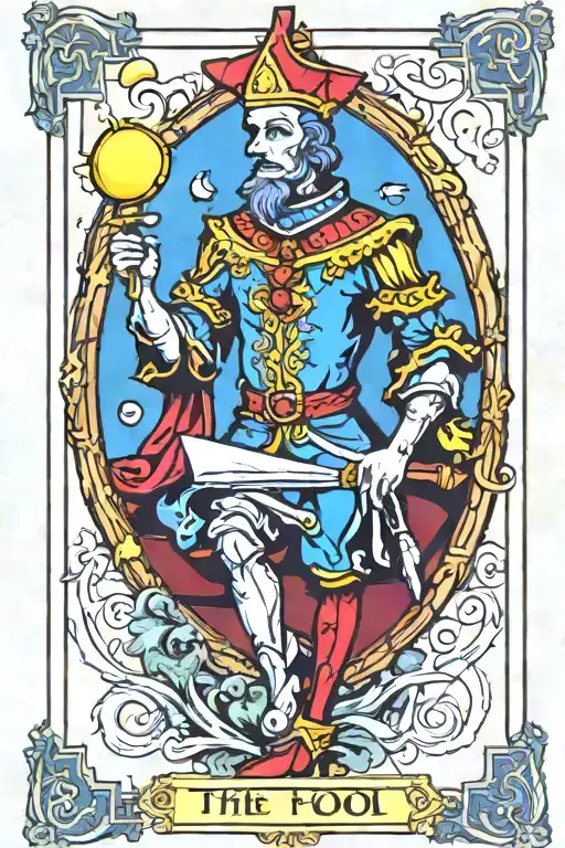 the fool tarot card tattoo design idea