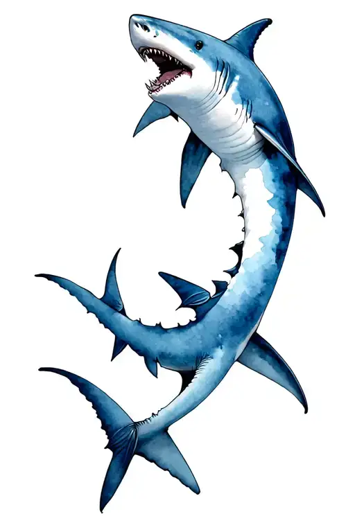 Shark tattoo design idea