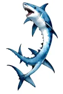 Shark tattoo design idea