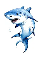 Shark tattoo design idea