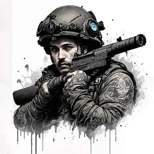 Metro 2033 tattoo design idea