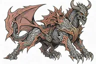 Skyrim daedric prince tattoo design idea