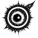 Black hole Interstellar tattoo design idea