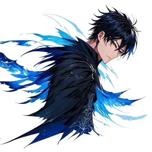 sung Jin woo and igris solo leveling anime tattoo design idea