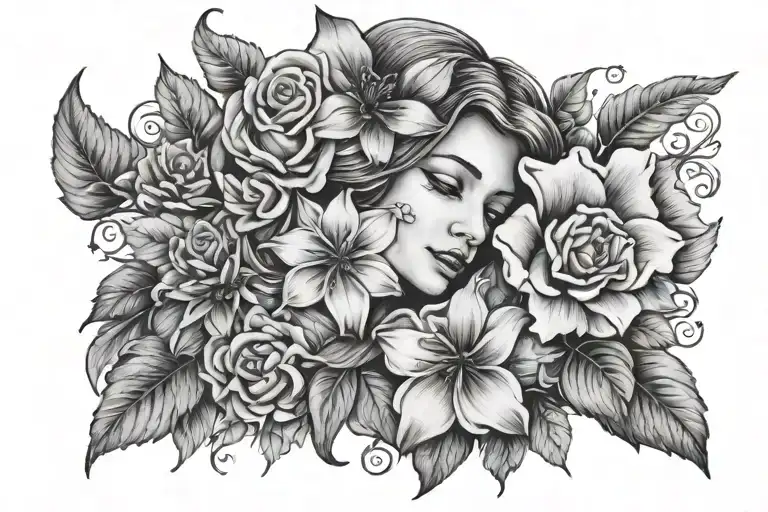 a tattoo that showcases my mother's blessings and love for me  tattoo design idea