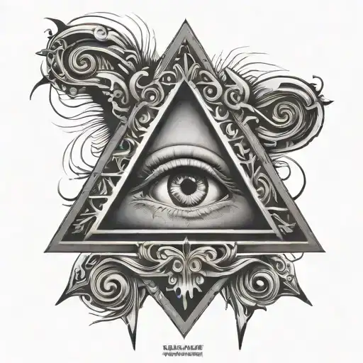 Illuminati tattoo design idea